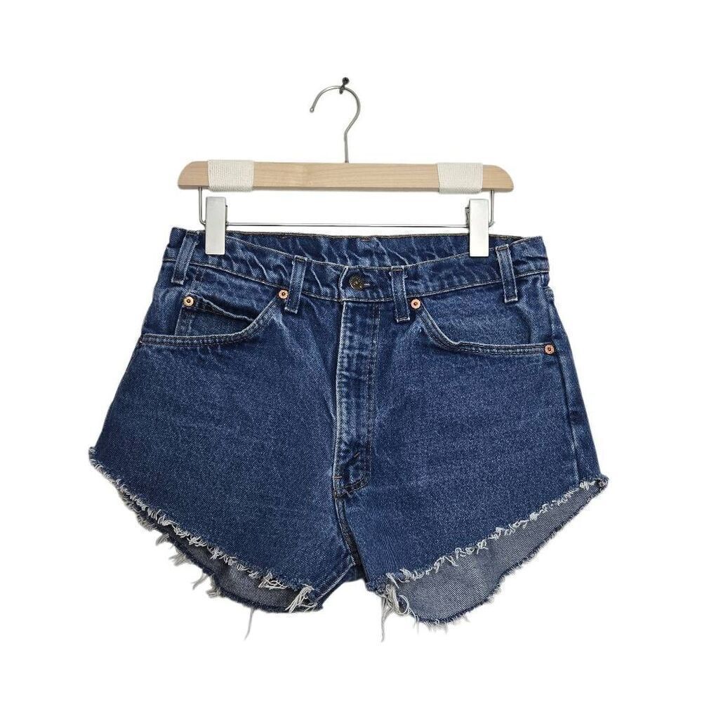Vintage Levi's Shorts Orange Tab Blue Cut-Off Shorts W33